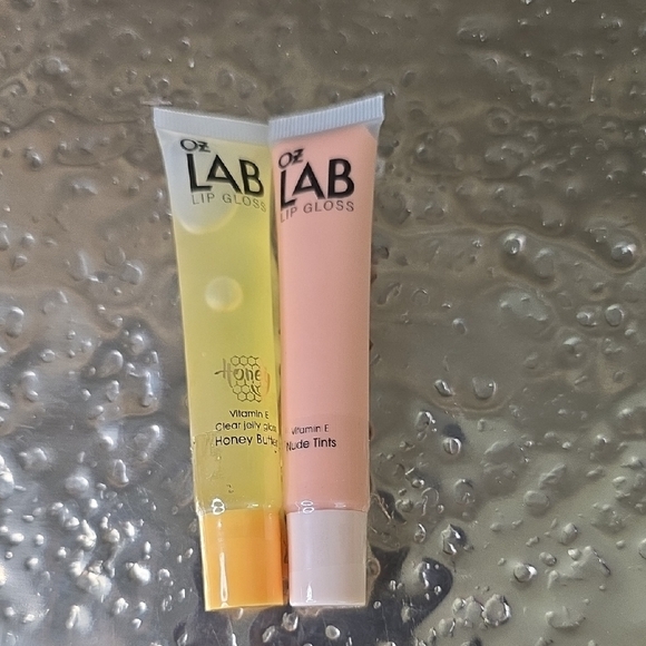 OZ LAB Lip Gloss Set - Yellow and Pink, NEW without Box - Picture 1 of 3